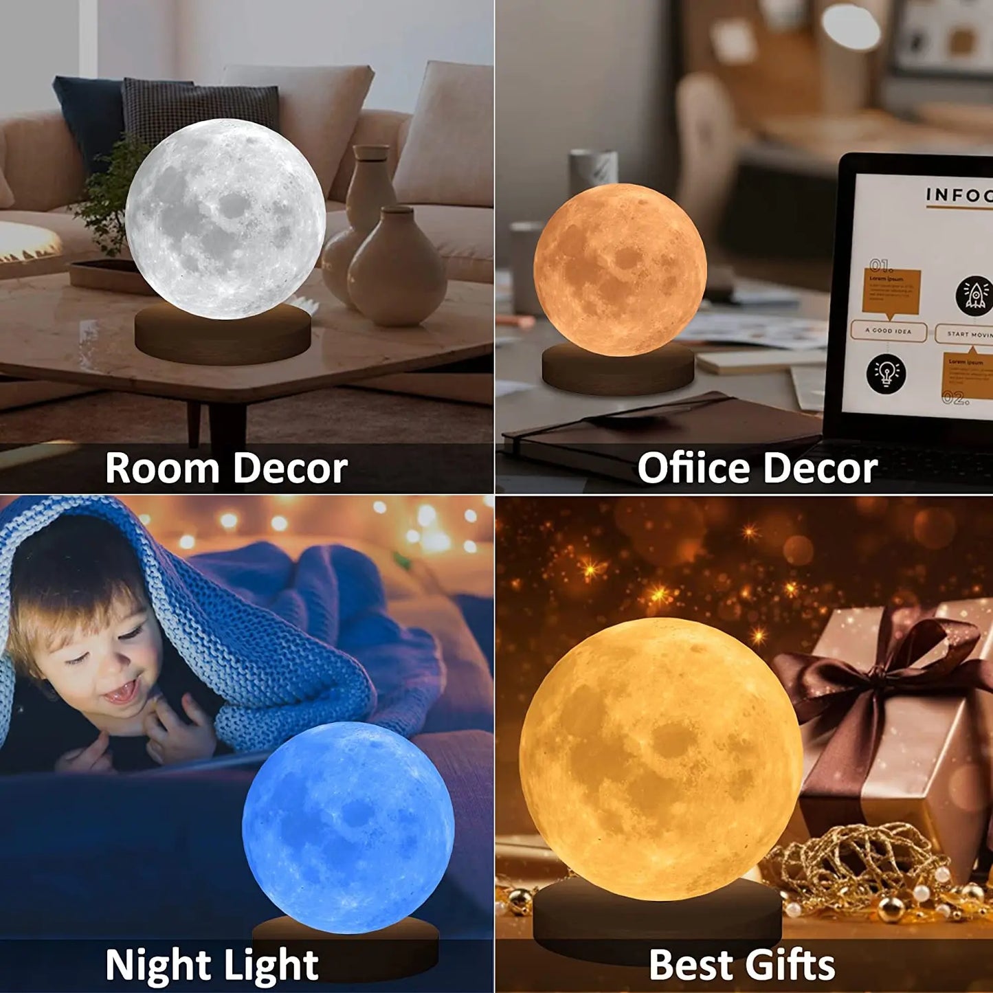 Moscovium OrbitGlow 360° 3D Moon Lamp