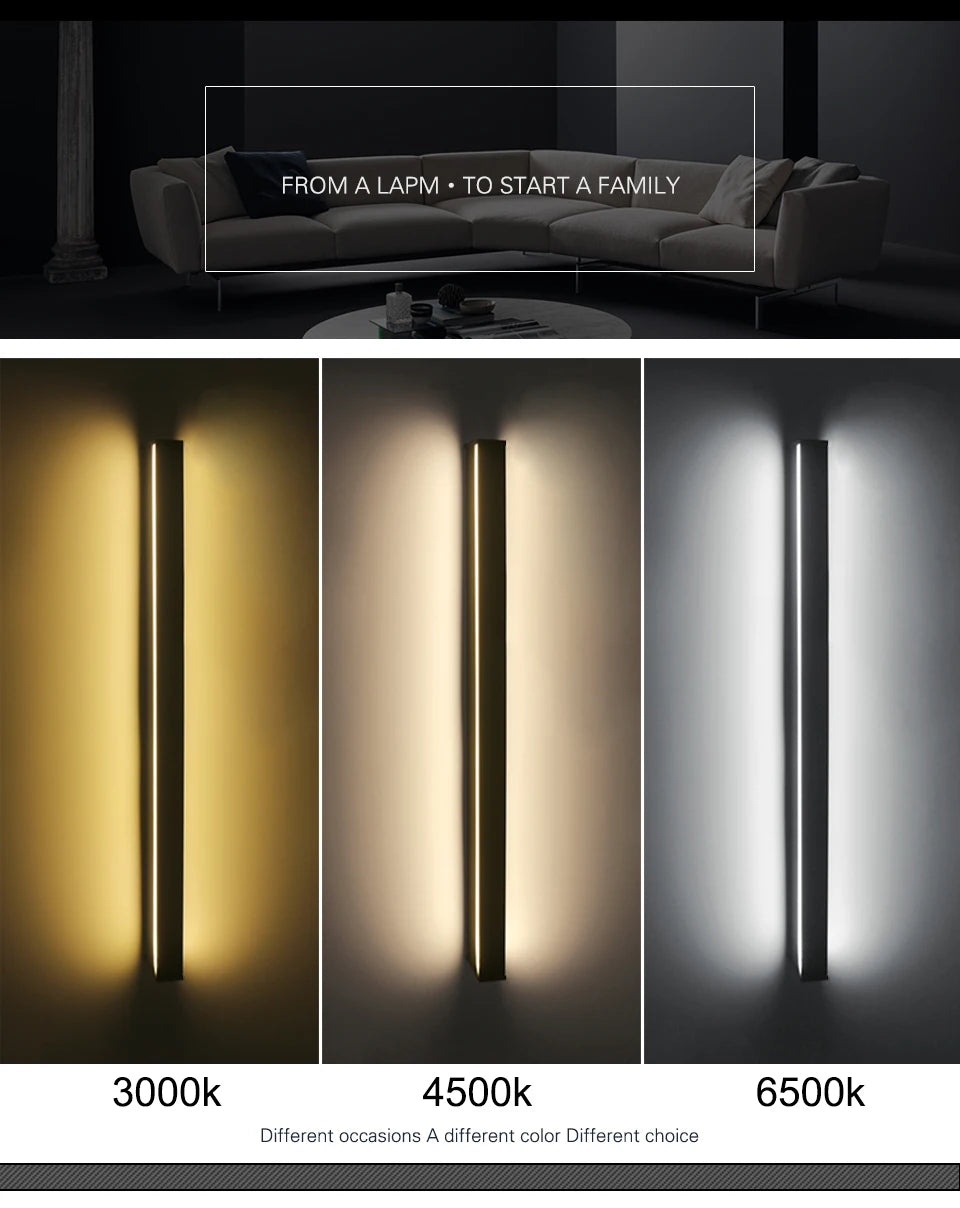 Moscovium AuraStrip Sleek Wall Light